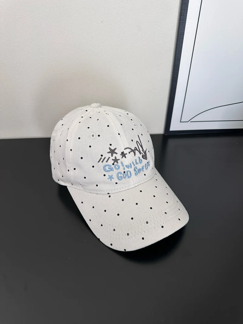 Damen Trendige Baseballkappe mit Tupfenstickerei Skanto