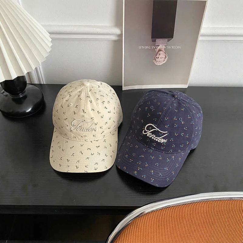 Damen trendige Baseballkappe mit Blumenmuster Skanto