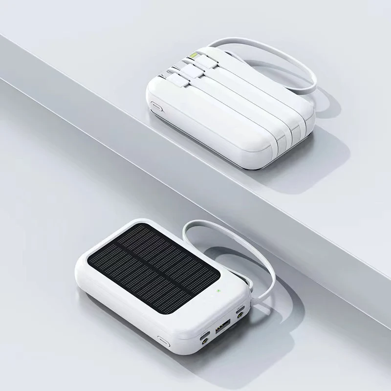 Solar-Powerbank mit hoher Kapazität und multifunktionalen Anschlüssen Skanto
