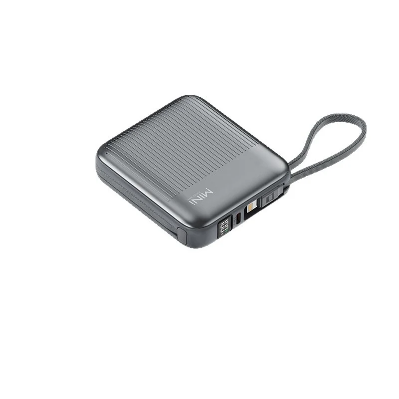 Kompakte Powerbank mit integriertem Kabelsystem Skanto