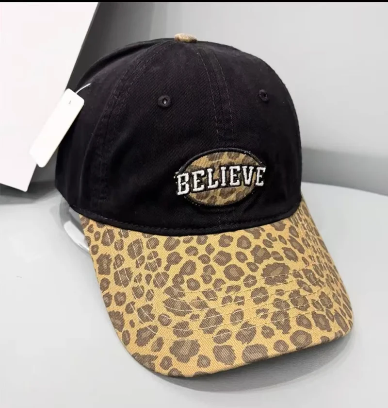 Damen lässige Baseballcap mit Leopardenmuster Skanto