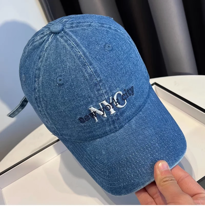 Damen stylische Baseballkappe aus Denim Skanto