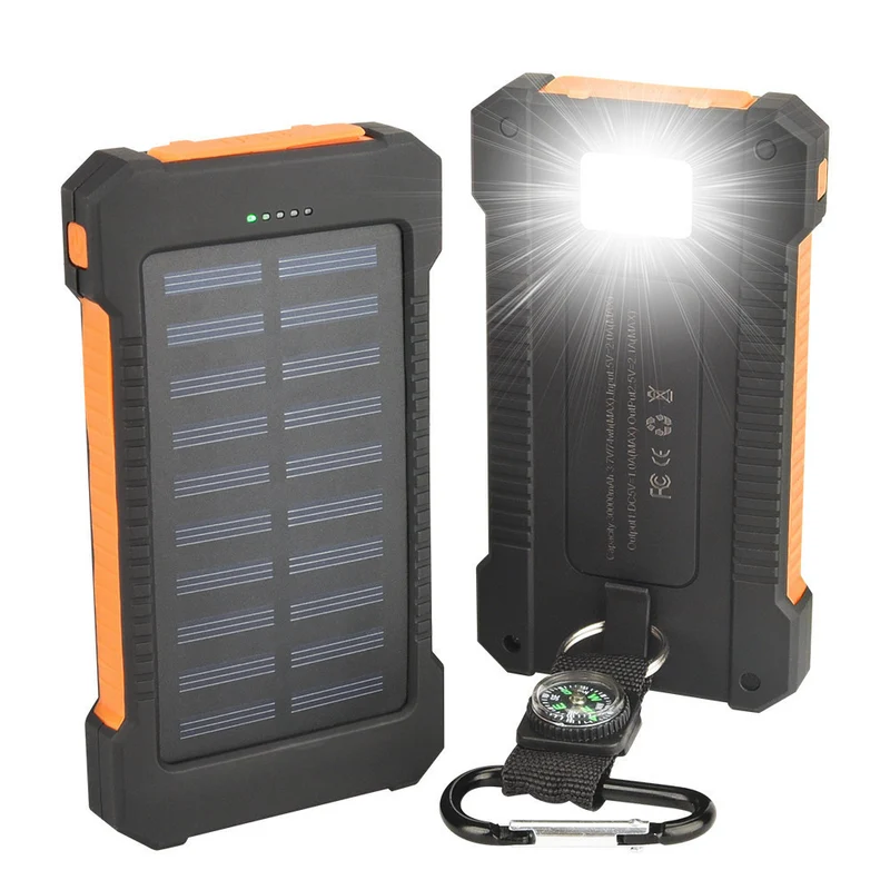 Solar-Powerbank mit Schnellladefunktion und robustem Design Skanto