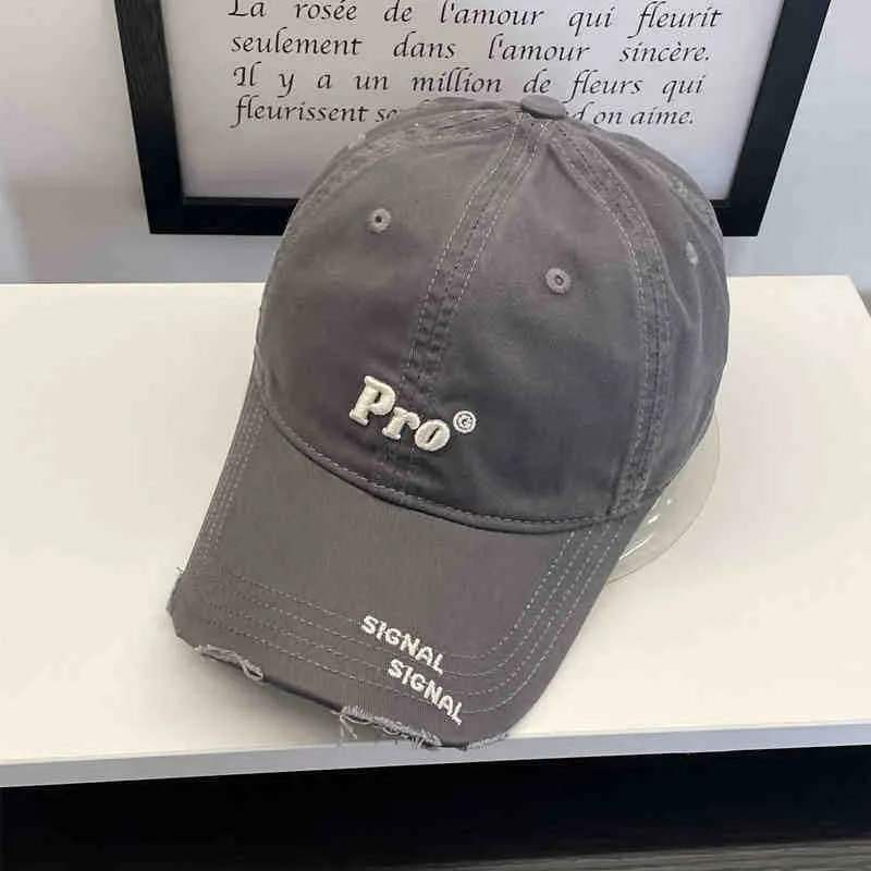 Damen Lässige Distressed-Baseballkappe mit Stickerei Skanto