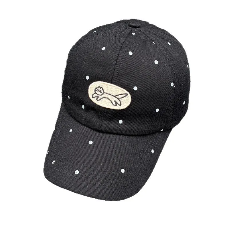 Damen Baseballkappe mit Polka-Dot-Stickerei Skanto