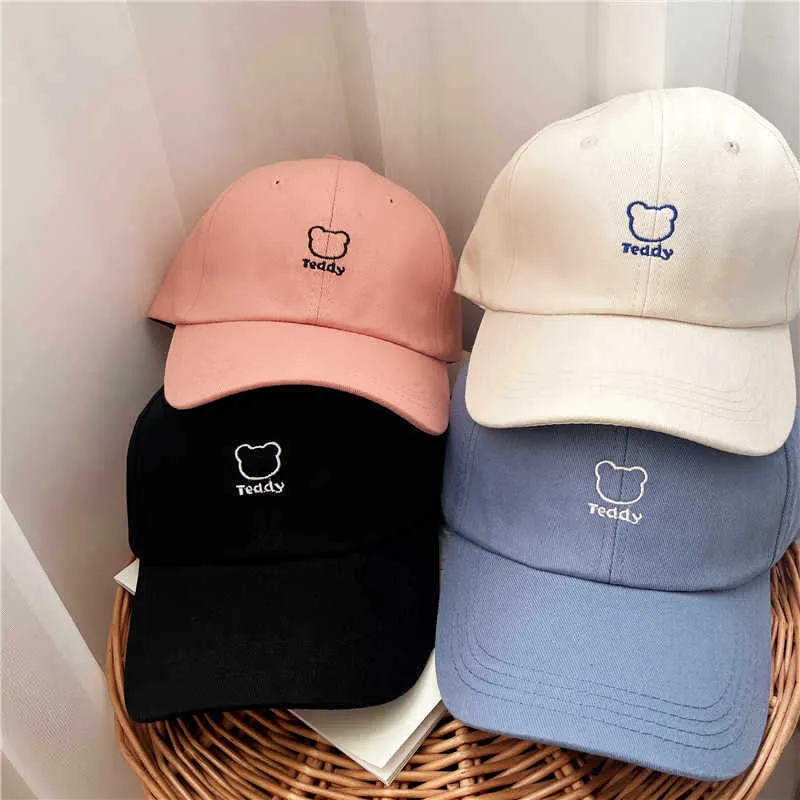 Verspielte Baseballkappe mit Teddybär-Stickerei für Damen Skanto