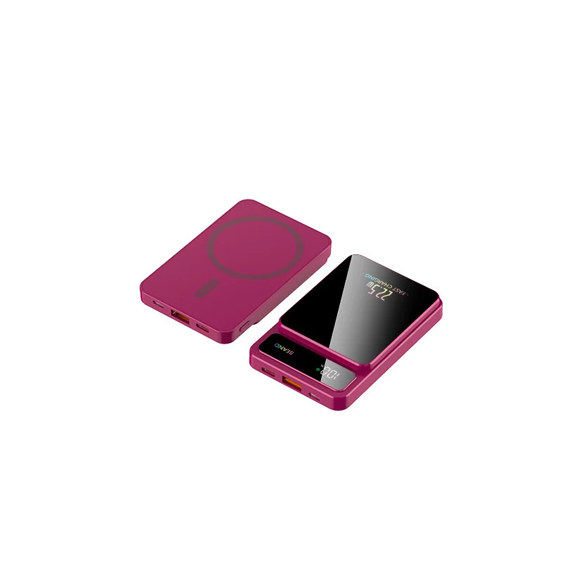 Powerbank mit Wireless Charging Technologie und LCD-Bildschirm Skanto