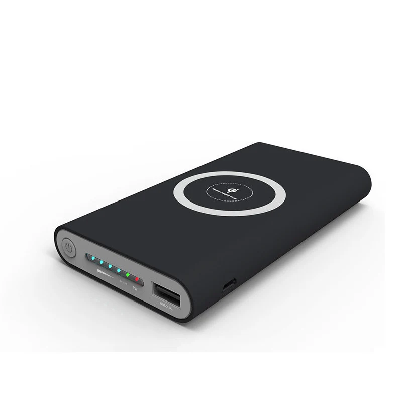 Powerbank mit kabelloser Ladefunktion und intelligenter Akkustatusanzeige Skanto