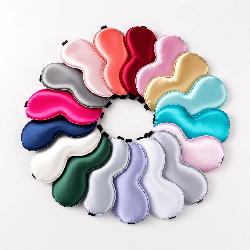 Unisex Nano Ergonomische Schlafmaske mit verstellbarem Gummiband und weicher Satin-Oberfläche Skanto