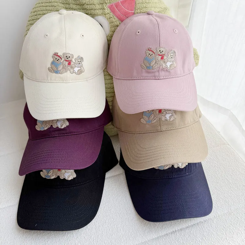 Verspielte bestickte Bärenkappe für Damen Skanto