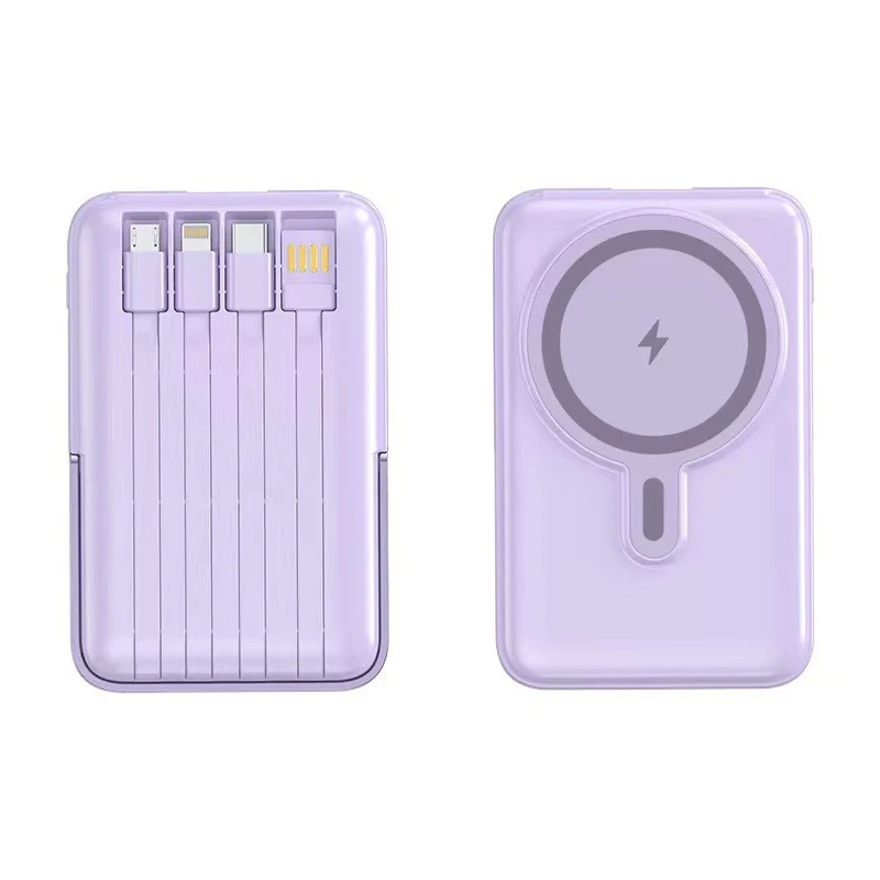 Powerbank mit integriertem Ladekabel und magnetischer Ladefunktion Skanto