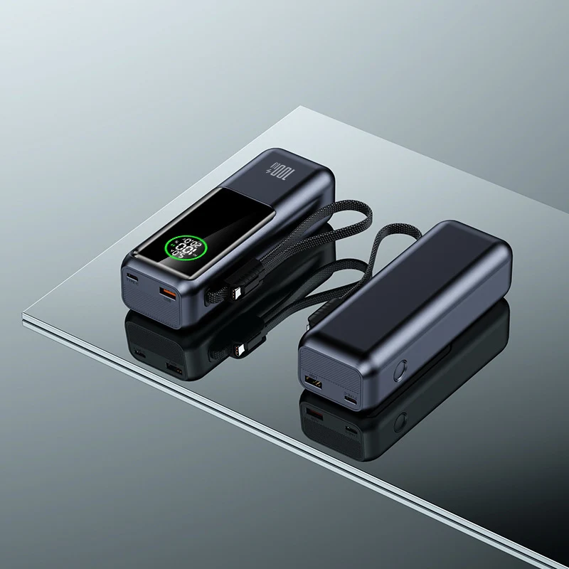 Powerbank mit innovativer Multifunktionalität und digitalem Smart Display Skanto