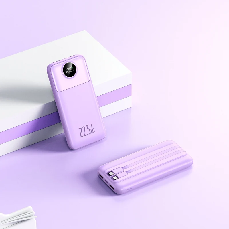 Powerbank mit extrem schneller Ladetechnologie und LED-Display Skanto