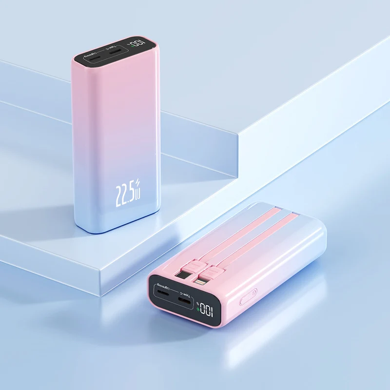 Powerbank mit digitaler Leistungsanzeige und Schnellladefunktion Skanto