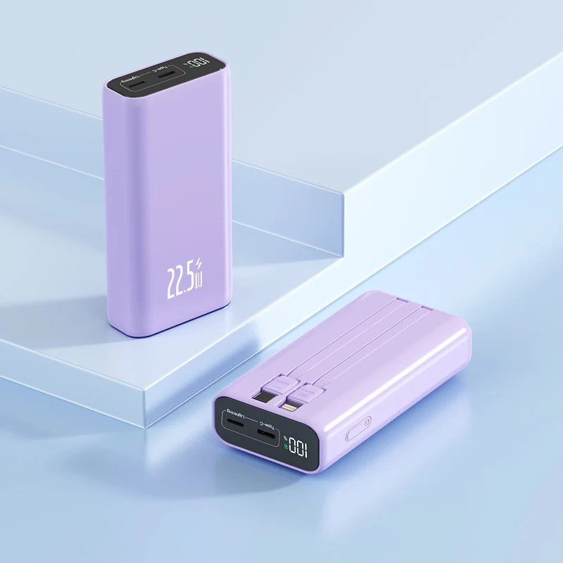 Powerbank mit digitaler Leistungsanzeige und Schnellladefunktion Skanto