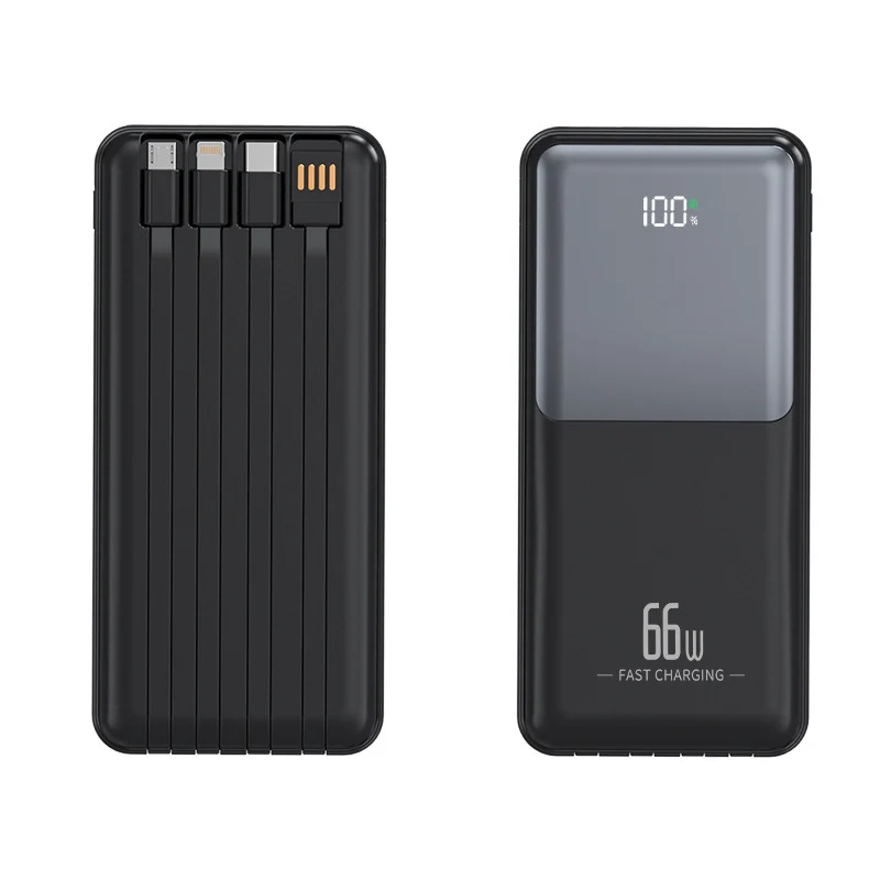 Portable Powerbank mit integriertem Multifunktions-Ladekabel Skanto