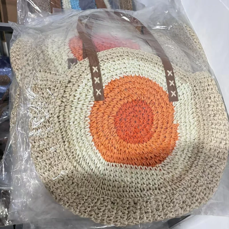 Runde Makramee-Strandtasche Skanto