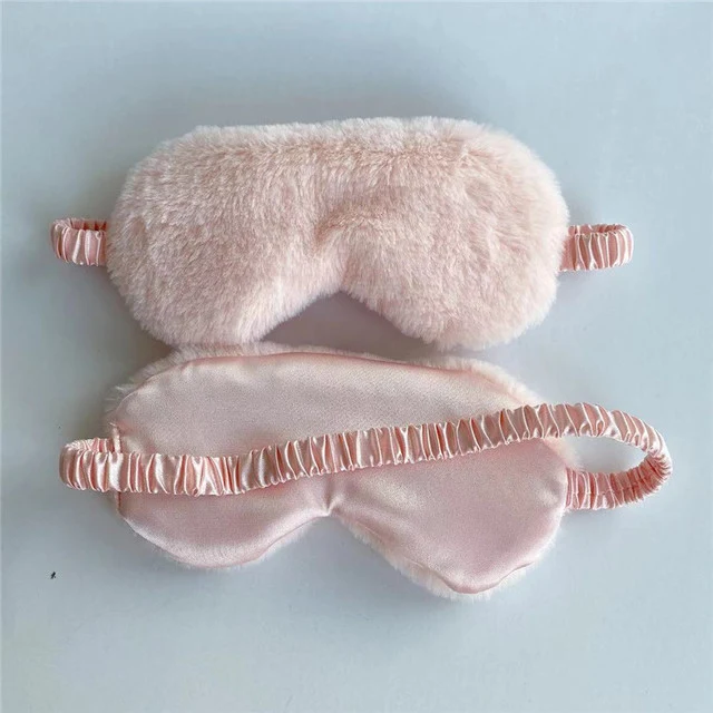 Weiche Plüsch-Schlafmaske für Damen mit ergonomischer Polsterung und elastischem Komfortband Skanto