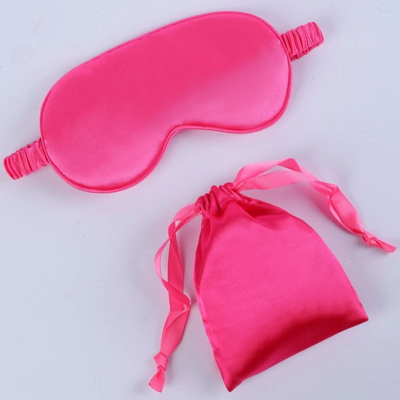 Seidenweiche Maske für Damen mit gepolstertem Augenbereich, verstellbarem Gummiband und Aufbewahrungsbeutel Skanto