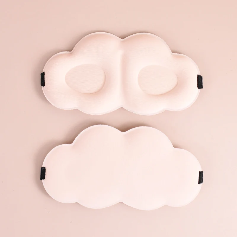 Skanto Niedliche Wolken-Schlafmaske für Damen aus Memory-Schaum mit ergonomischer Polsterung und verstellbarem Gummiband Skanto
