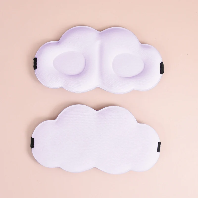 Skanto Niedliche Wolken-Schlafmaske für Damen aus Memory-Schaum mit ergonomischer Polsterung und verstellbarem Gummiband Skanto