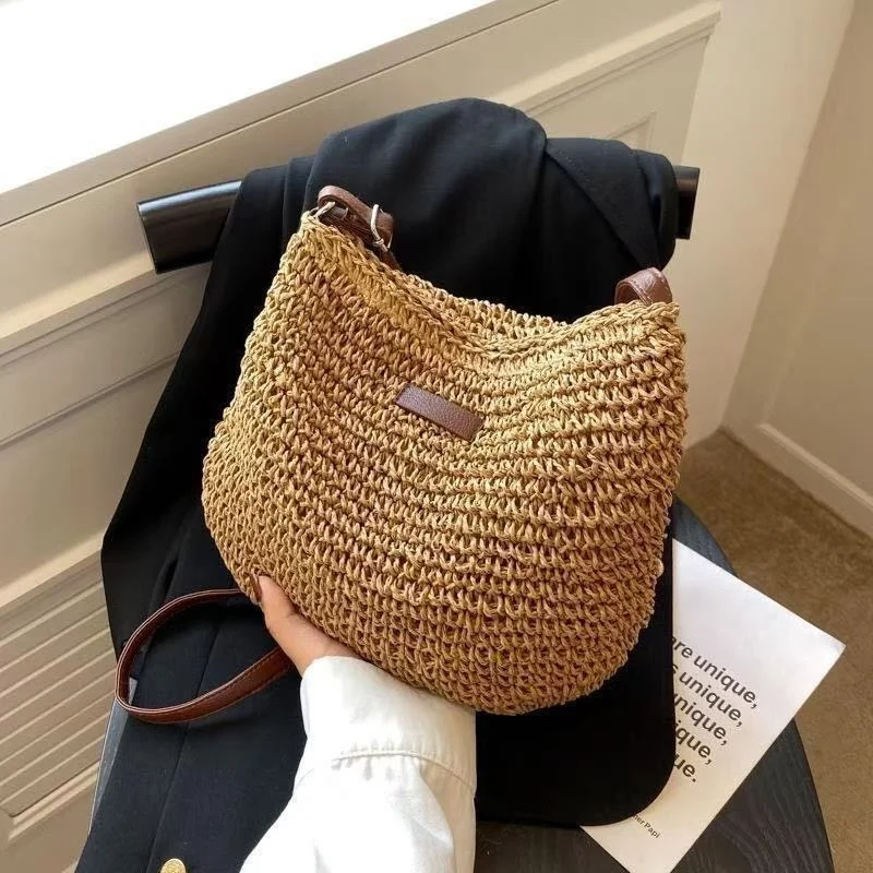 Praktische Tasche aus geflochtenem Naturmaterial Skanto