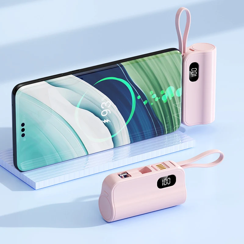 Mini-Powerbank mit Schnellladeanschluss und vielseitigen Funktionen Skanto