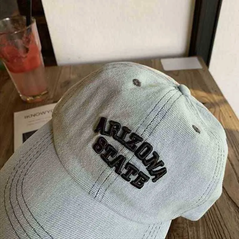 Unisex Denim-Cap mit Stickerei im Vintage-Stil Skanto