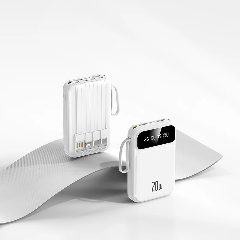 Tragbare Powerbank mit integriertem Schnellladen und LCD-Bildschirm Skanto