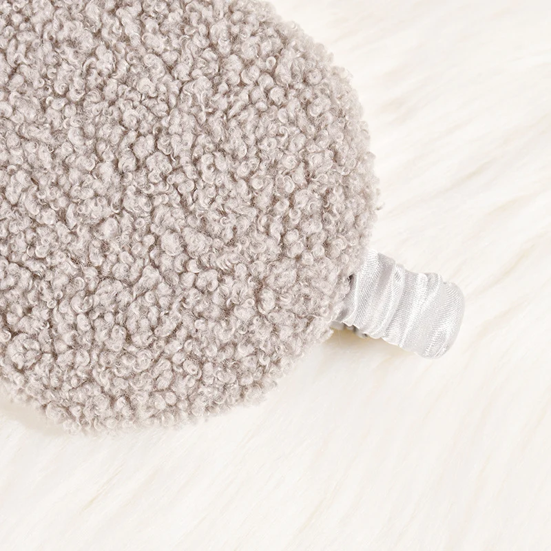 Skanto Teddyfleece-Schlafmaske für Damen mit verstellbarem Satinband Skanto