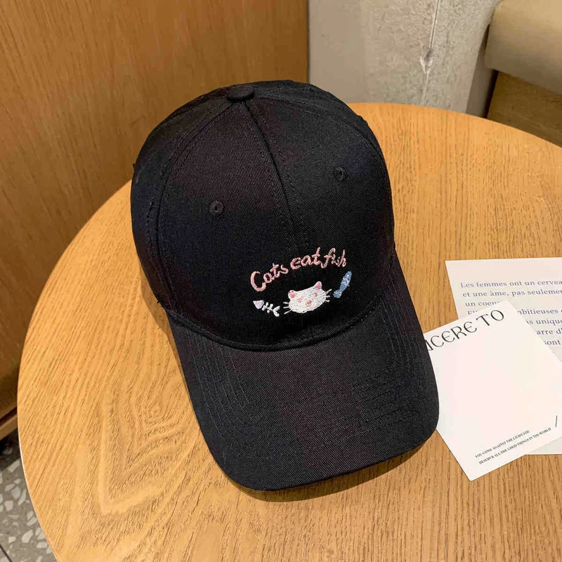 Damen Baseballkappe Skanto mit Katzenmotiv-Stickerei
