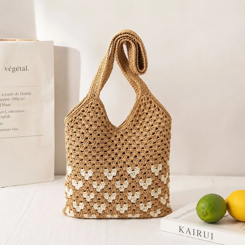 Nachhaltige und handgefertigte Makramee Crossbody Bag Skanto