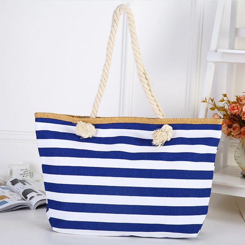 Hochwertige Canvas-Strandtasche mit stabilen Seilgriffen Skanto