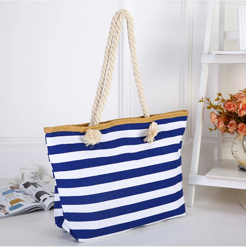 Hochwertige Canvas-Strandtasche mit stabilen Seilgriffen Skanto