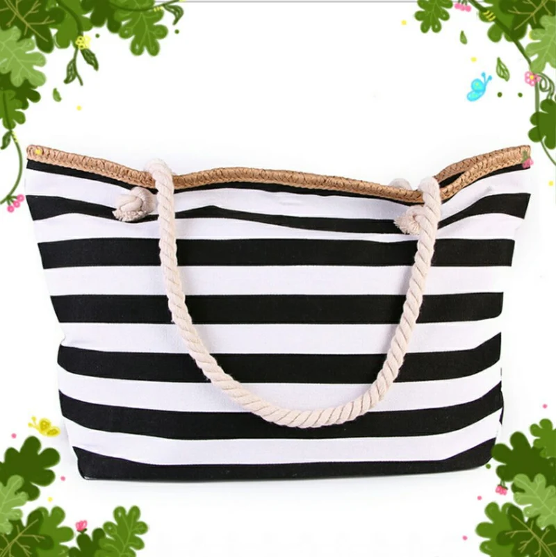 Hochwertige Canvas-Strandtasche mit stabilen Seilgriffen Skanto