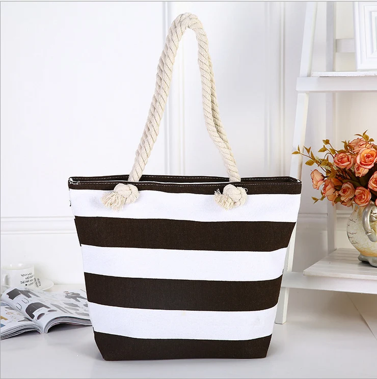 Hochwertige Canvas-Strandtasche mit stabilen Seilgriffen Skanto