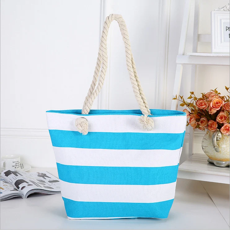Hochwertige Canvas-Strandtasche mit stabilen Seilgriffen Skanto