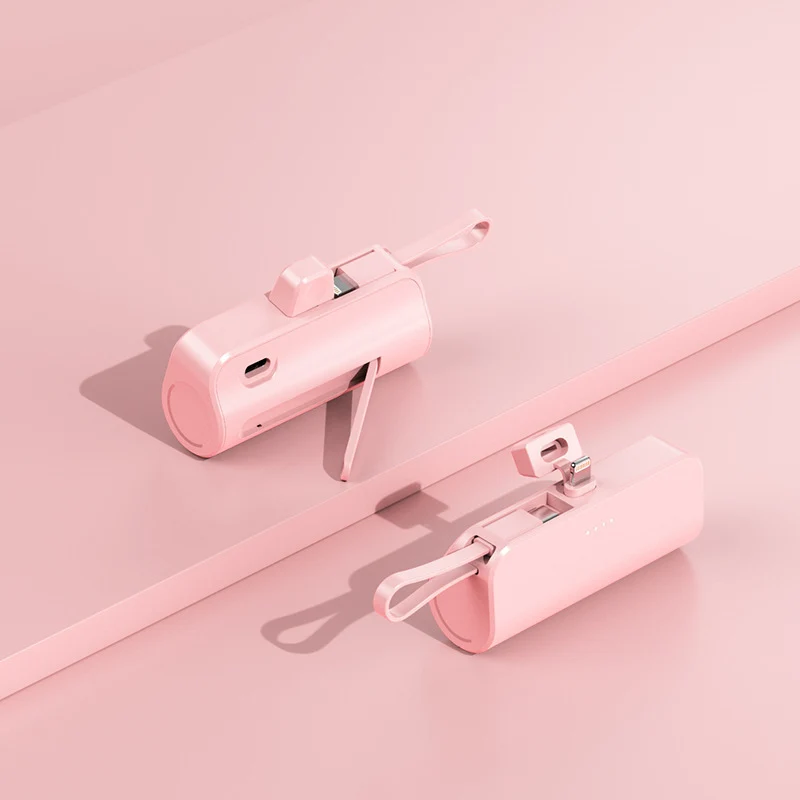 Kompakte Powerbank mit integriertem Ladeanschluss Skanto