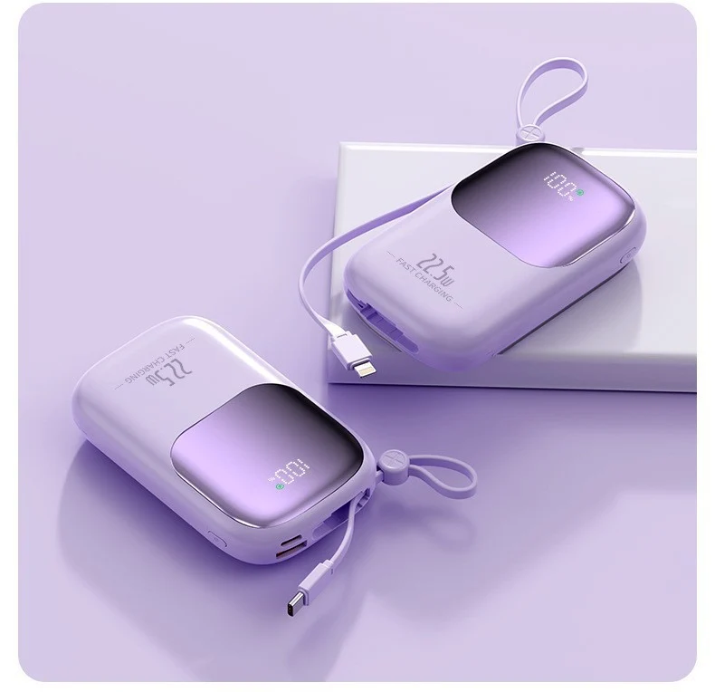 Leistungsstarke Powerbank mit Smart Charging und Digitalanzeige Skanto