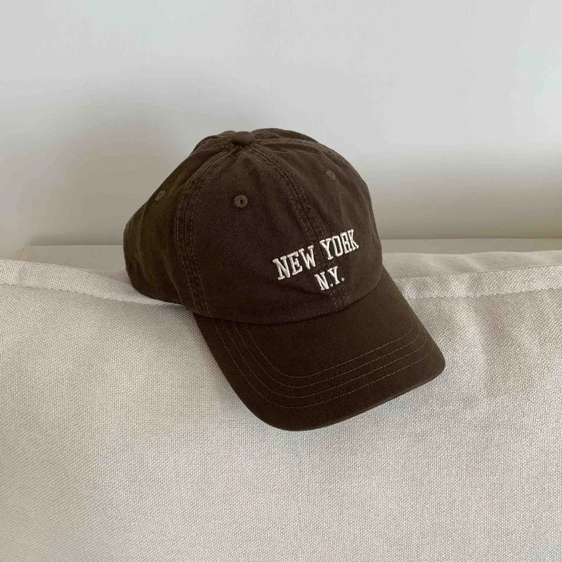 Unisex Bestickte New York Statement Baseballkappe Skanto