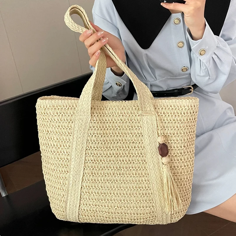 Makramee Tote Bag mit geflochtenem Design Skanto