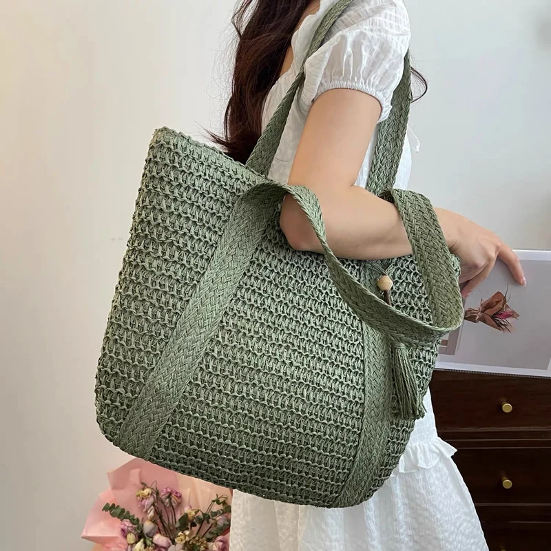 Makramee Tote Bag mit geflochtenem Design Skanto