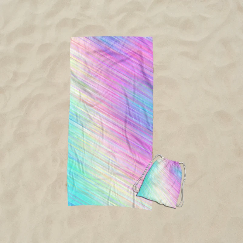 Strandtuch mit künstlerischem Wellendesign Skanto