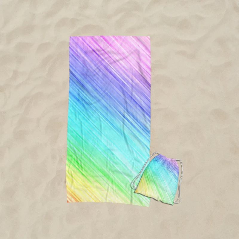 Strandtuch mit künstlerischem Wellendesign Skanto
