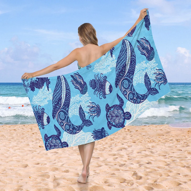 Strandtuch mit kreativem Schildkröten-Muster Skanto