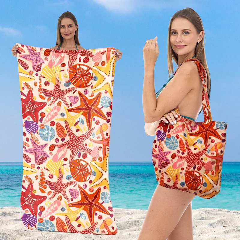 Strandtuch mit kreativem Meeresschildkröten-Muster Skanto