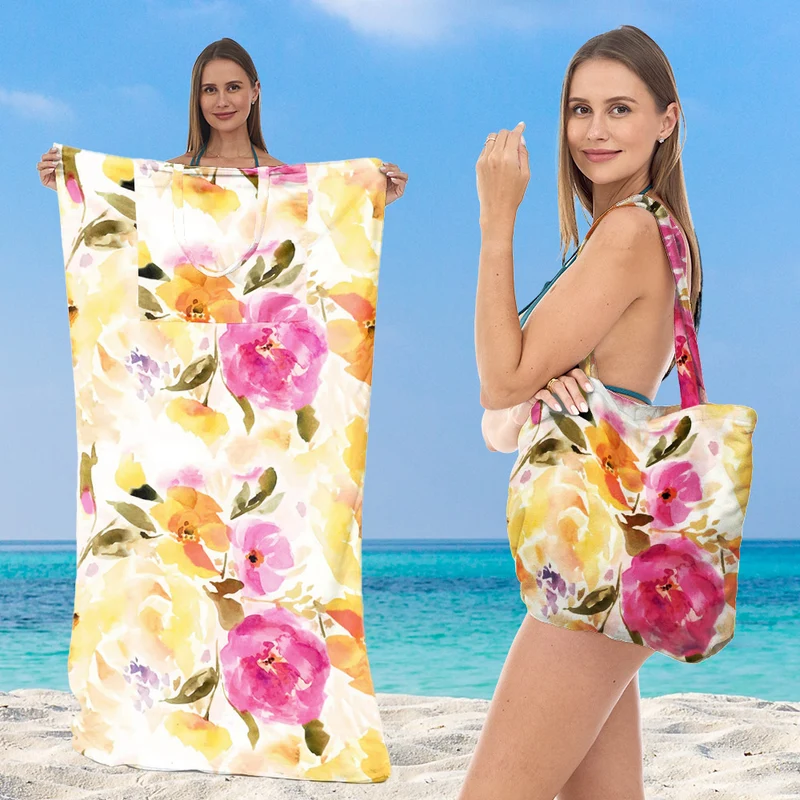 Strandtuch mit kreativem Meeresschildkröten-Muster Skanto