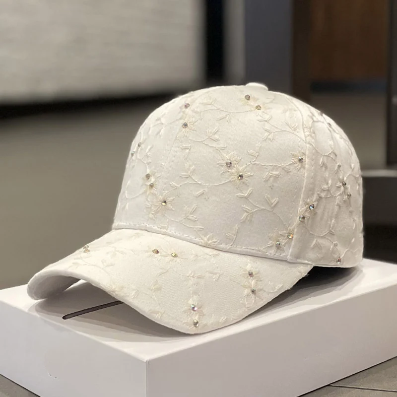 Damen verzierte Blumen-Cap Skanto