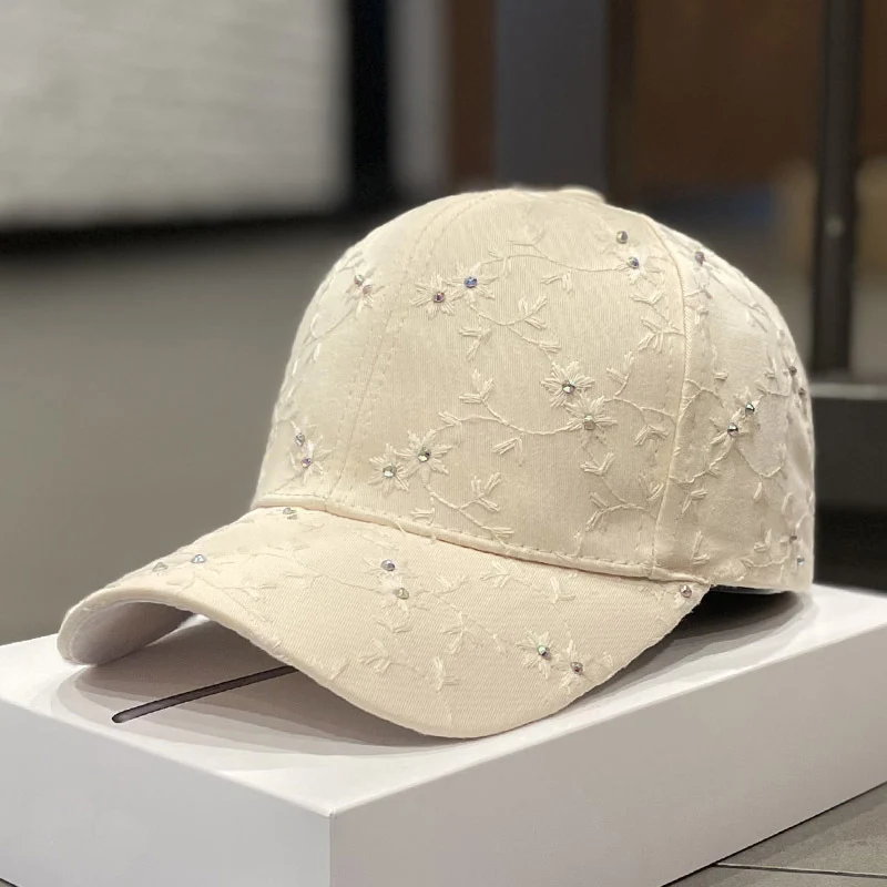 Damen verzierte Blumen-Cap Skanto
