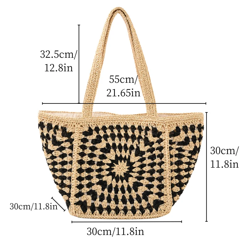 Schultertasche mit einzigartigem Granny Square Design Skanto